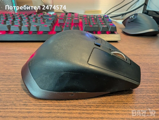 Професионална мишка LOGITECH MX MASTER в много добро състояние, снимка 4 - Клавиатури и мишки - 54392712