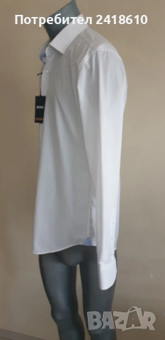 Hugo Boss Cotton Regular Fit Cotton Mens Size 40 / 15 /3/4 НОВО! ОРИГИНАЛ! Мъжка Риза!, снимка 4 - Ризи - 54873998