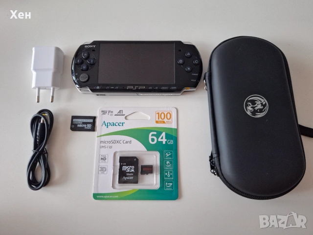 Sony PSP 3000 - Playstation Portable - качени много игри - хакната