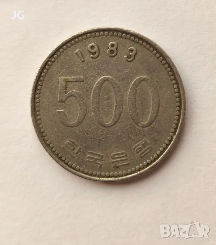 Монета от Корея 500 вона Корея Южна Корея 500 вона 1983 корейска монета