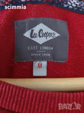 Lee Cooper червена дамска блуза суитшърт с лого размер M, снимка 5 - Блузи с дълъг ръкав и пуловери - 54767167