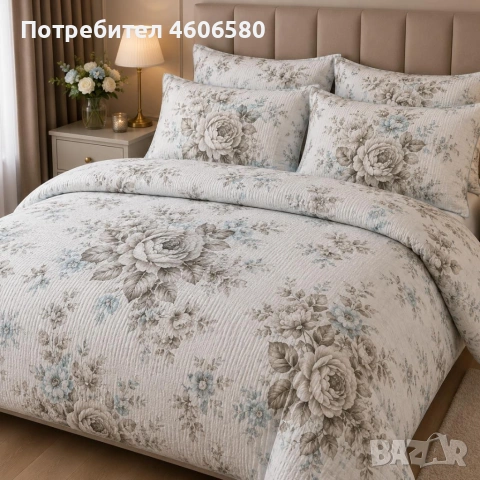 🩷 НОВИ ДЕСЕНИ НА КОМПЛЕКТИ ОТ КРЕПОН 🩷, снимка 9 - Спално бельо - 54530970