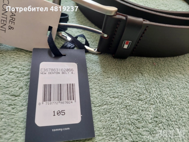 Мъжки колан Tommy Hilfiger, снимка 3 - Колани - 54465618