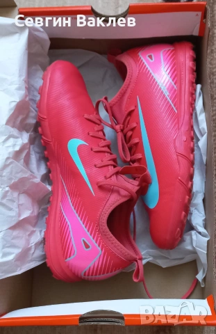 Nike JR Zoom Vapor 16 – Детски футболни обувки – Отлично състояние, снимка 4 - Детски обувки - 55077948