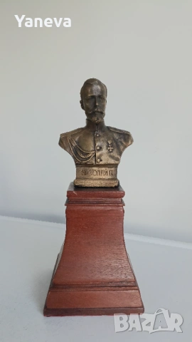 Бронзов бюст на Николай II Александрович Романов, последният император на Руската империя., снимка 8 - Статуетки - 54139747