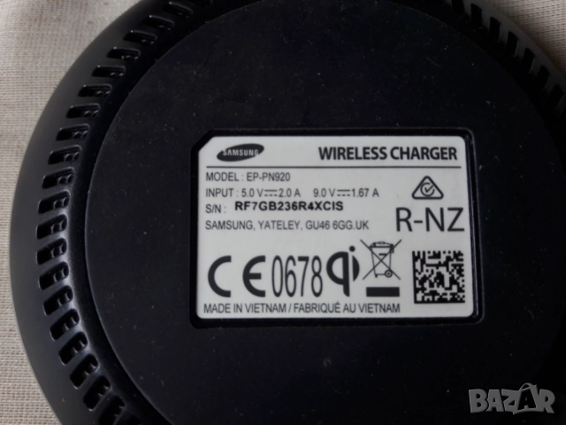 Samsung wireless charger pad EP-PN920, снимка 3 - Безжични зарядни - 55072859