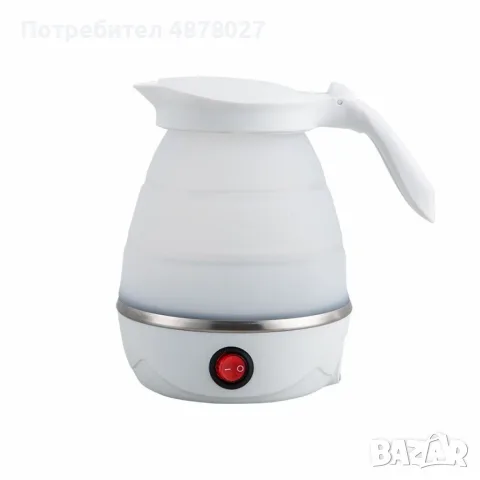 Сгъваема електрическа кана за пътуване. Преносима кана 0.6 литра, снимка 11 - Кани - 55470520