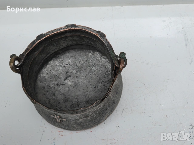 Медно котле 2 л., снимка 4 - Антикварни и старинни предмети - 55125302