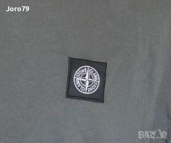 Нов STONE ISLAND Compass Patch Logo Мъжка Тениска С Яка Ежедневна Раз.L, снимка 4 - Тениски - 55153803