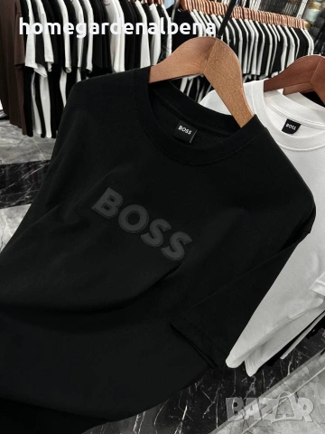 Мъжка тениска Hugo Boss – Premium Quality | Черно и Бяло