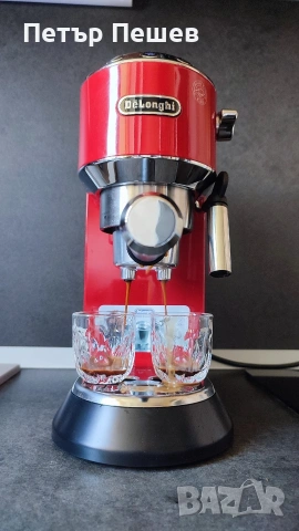 100€ Delonghi Dedica EC680.R перфектно еспресо кафе Делонги Дедика, снимка 3 - Кафемашини - 54966962