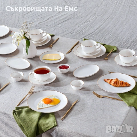 Karaca Elegance Порцеланов Сервиз 26части , снимка 6 - Сервизи - 54331348