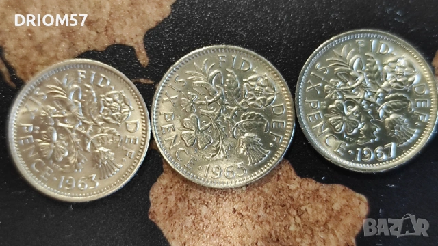 Монети Великобритания(аUNC) - 5 бр.› Кралица Елизабет II (1953-1967), снимка 6 - Нумизматика и бонистика - 53190017