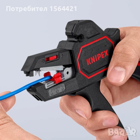  Клещи автоматични за сваляне на изолация, оголване на кабели KNIPEX 1262180, 0,2-6,0 mm², снимка 3 - Клещи - 55287750