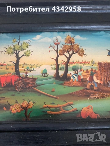 Винтидж комплект от 4 декоративни картини KOFTEK – Made in W. Germany (1975 г.)  , снимка 2 - Антикварни и старинни предмети - 55096009