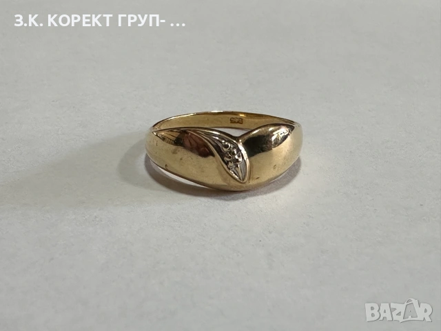 Златен дамски пръстен 14K – 2,62 г, размер 55,5