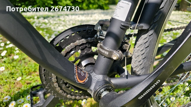 Лек trekking/hybrid/fitness велосипед  28” (M), почти нов, снимка 3 - Велосипеди - 54512119