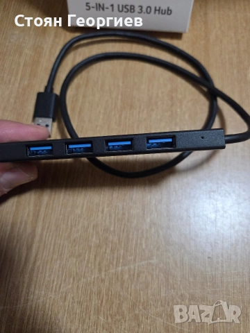 Acer 5-в-1 USB 3.0 хъб. Тип: USB 3.0 хъб Брой портове: 5-в-1, снимка 2 - Друга електроника - 54393345