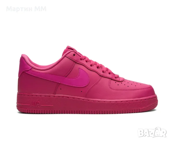 Оригинални дамски маратонки Nike Air Force 1 Low "Fireberry" – Размер 38.5 (24.5 см), снимка 3 - Маратонки - 55485696