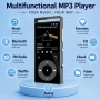 MP3 плеър 90GB Bluetooth 5.3, FM радио, HiFi звук, поддръжка до 128GB, слушалки, снимка 6