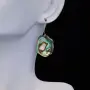 Сребърни Авторски Обеци с Абалон (Мида Пауа) и Мъниста, снимка 6