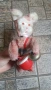 Стара играчка Заек барабанист, снимка 3