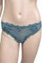Комплект дамско бельо Hunkemöller – сутиен 90C и бикини XL, тюркоазено-син цвят с дантела, снимка 6