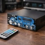Аудио усилвател с МР3 плейър, LCD дисплей и дистанционно управление – 30W+30W, снимка 2
