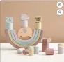Комплект дървени играчки Монтесори, ЕКО боя, снимка 3