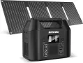 Преносима електростанция SinKeu 96Wh със соларен панел 40W и 30000mAh LiFePO4 батерия – соларен гене, снимка 1
