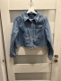 Късо дамско дънково яке Zara (Размер S) / Дънкова риза, снимка 1