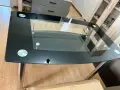 Стъклена маса с метални крака, снимка 8