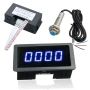 Дигитален LED тахометър с NPN Хол сензор за трактор, комбайн, струг – 12V/24V, 5-9999 RPM 10307, снимка 5