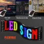 LED матричен панел Bluetooth APP Control USB 5V гъвкав LED екран превъртащ се текстов шаблон , снимка 5