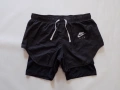 къси панталони nike air клин шорти гащета спорт крос дамски оригинал XS, снимка 1