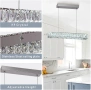 Кристален LED пендел 25W 6500K, висящ полилей за кухня, трапезария и хол, снимка 7