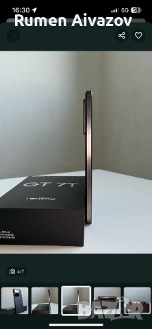 Realme RMX5085 (realme GT 7T) – IceSence Black, 12GB RAM / 512GB ROM, снимка 4 - Други - 54493353