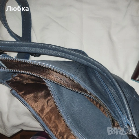 Дамска чанта, синя, снимка 4 - Чанти - 54704492