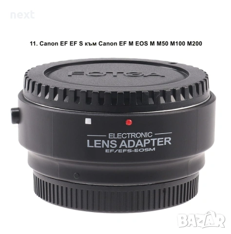 Адаптер за обектив Sony E Mount Canon Nikon M42 FD MD Micro 4/3 EOS M FOTGA, снимка 11 - Чанти, стативи, аксесоари - 54764390