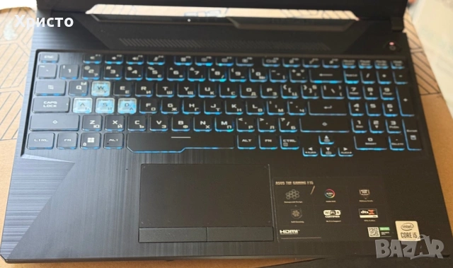 Гейминг лаптоп ASUS Tuf F15 i5-10300H, 8GB RAM, 512GB SSD, GTX1650, 144Hz  , снимка 3 - Лаптопи за игри - 54390306