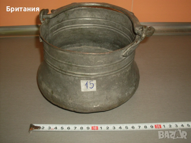 Стари медни- "бакърени" котли- "менци"., снимка 5 - Антикварни и старинни предмети - 55036723