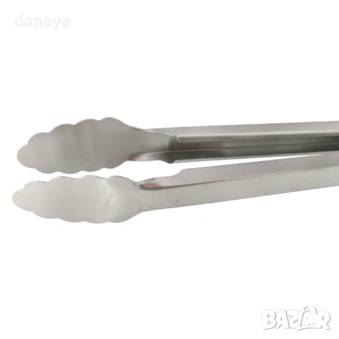 Голяма щипка за скара с дървена дръжка, 40 см, снимка 2 - Прибори за хранене, готвене и сервиране - 54188997