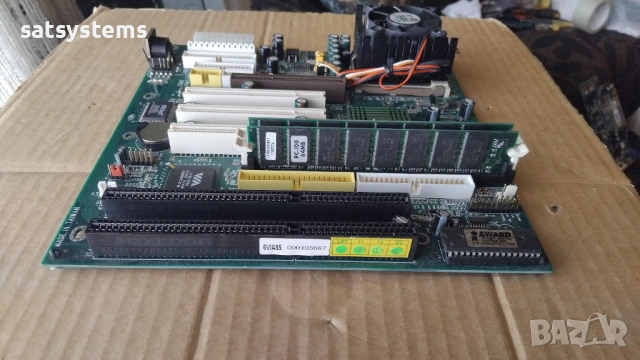 Дънна платка Acorp 6VIA/ZX85 VER:1.3 Socket 370 CPU+FAN+RAM, снимка 6 - Дънни платки - 54573702