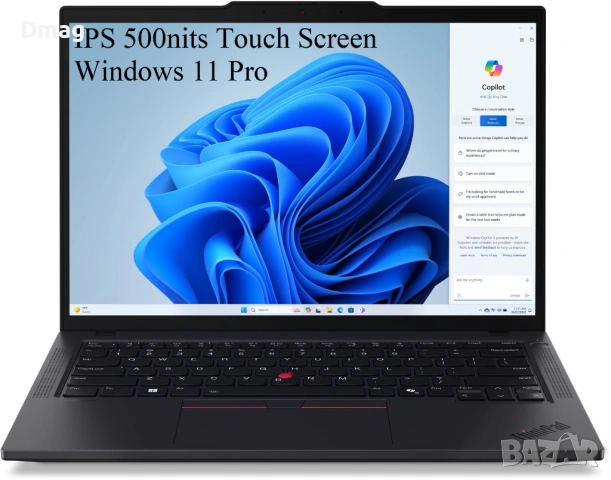 14" тъч ThinkPad T14 /Intel Core Ultra 5 135U 12-core /16GB DDR5/Win11