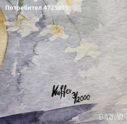 Авторска картина на цветя, снимка 4 - Картини - 54685611