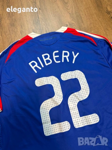Мъжка футболна тениска France x RIBERY #22 домакиска 2006/07 scoreDrow Shirt , XL размер РЕП., снимка 7 - Тениски - 54572347