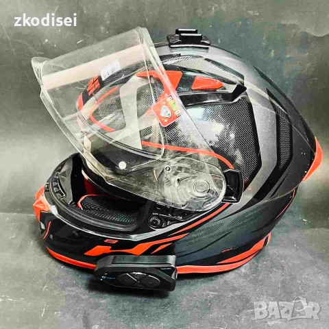 Каска GIVI 50.8 с интерком, снимка 2 - Аксесоари и консумативи - 55277013