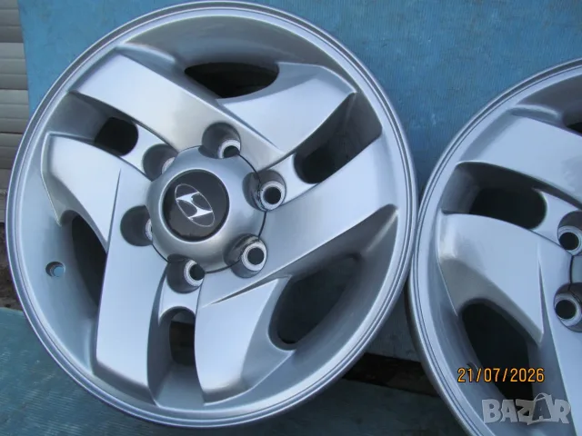 Оригинални Алуминиеви джанти за Hyundai Terracan  6 x 139,7mm ,централен отвор 106,1 mm , ET 25 ,7J , снимка 8 - Гуми и джанти - 55395621