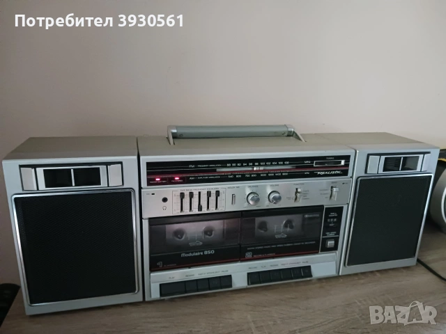 Boombox realistic modulaire 850 14-770, снимка 2 - Радиокасетофони, транзистори - 55178564