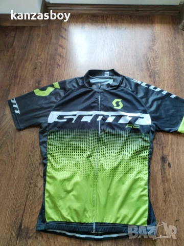 scott - мъжко вело джърси 2XL КАТО НОВО, снимка 4 - Спортни дрехи, екипи - 54510491
